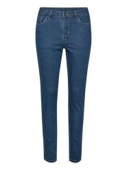 Kaffe Dżinsy "Vicky" - Skinny fit - w kolorze niebieskim rozmiar: 40. Niebieskie jeansy damskie Kaffe, z podwyższonym stanem. Za 61.31 zł.