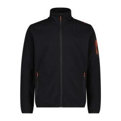 Bluza zippowana z technicznej siateczki CMP. Czarne bluzy z kapturem męskie CMP, l, z dzianiny. Za 246.00 zł.