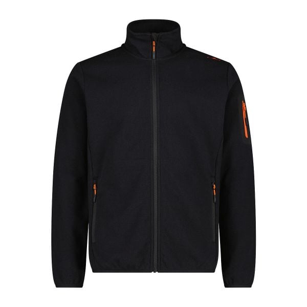 Bluza zippowana z technicznej siateczki CMP. Czarne bluzy z kapturem męskie CMP, l, z dzianiny. Za 246.00 zł.
