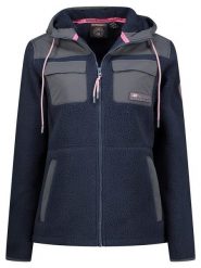 Geographical Norway Kurtka polarowa "Toulouse" w kolorze granatowym rozmiar: S. Niebieskie kurtki damskie Geographical Norway, s, bez wzorów, z polaru, bez kaptura. Za 156.98 zł.