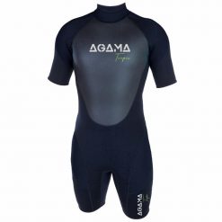 Męskie spodenki neoprenowe TROPIC 3 mm. Czarne szorty męskie AGAMA, z neoprenu, bez kołnierzyka. Za 445.03 zł.