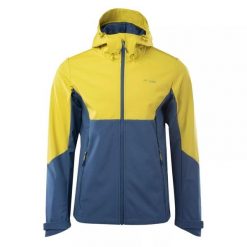 Kurtka Męska Landar Soft Shell. Niebieskie kurtki męskie ELBRUS, m, bez wzorów, sportowe, bez kaptura. Za 386.99 zł.