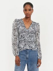 Morgan Bluzka 242-TMALO Czarny Regular Fit. Czarne bluzki damskie Morgan, s, bez wzorów, z syntetyku, bez ramiączek. Za 129.99 zł.