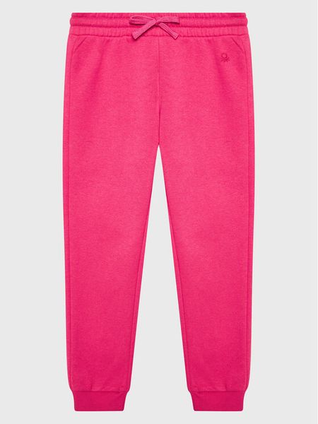 United Colors Of Benetton Spodnie dresowe 35TMCF022 Różowy Regular Fit. Czerwone spodnie dziewczęce United Colors Of Benetton, z dresówki. Za 49.99 zł.