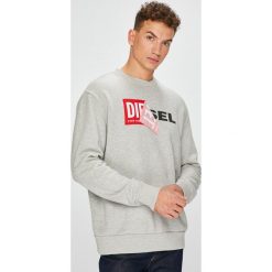 Diesel - Bluza. Szare bluzy bez kaptura męskie Diesel, l, z bawełny. W wyprzedaży za 349.90 zł.