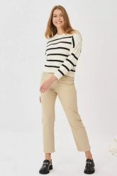 LEE CAROL DAMSKIE SPODNIE JEANSOWE SAND L30UQHFV 112139812. Spodnie materiałowe damskie Lee, bez wzorów, z jeansu. Za 199.99 zł.
