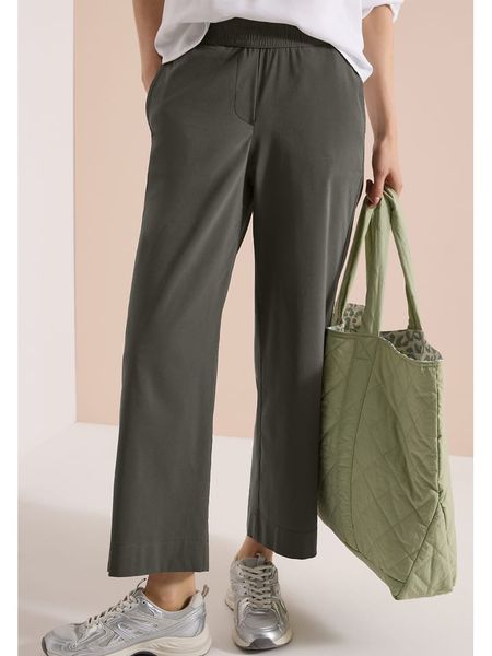 Cecil Spodnie w kolorze khaki rozmiar: XS/L26. Brązowe spodnie materiałowe damskie Cecil, bez wzorów, z materiału. Za 143.95 zł.