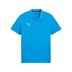 Koszulka sportowa męska Puma Team Goal Casuals. Niebieskie t-shirty sportowe męskie Puma, l, z bawełny, bez ramiączek, do piłki nożnej. Za 128.55 zł.