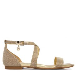 Sandały MICHAEL Michael Kors. Żółte sandały damskie MICHAEL Michael Kors, bez wzorów, bez obcasa, na płaskiej podeszwie. Za 589.99 zł.