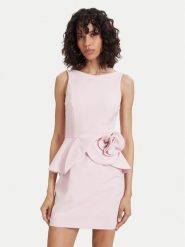 ACCESS FASHION Sukienka koktajlowa 63-3004-135 Różowy jasny Regular Fit. Czerwone sukienki damskie ACCESS FASHION, bez wzorów, z syntetyku, wizytowe, bez kołnierzyka, bez ramiączek. Za 819.99 zł.