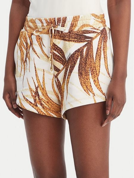 Just Cavalli Szorty sportowe 80PADE02 CF100 Biały Regular Fit. Białe spodenki sportowe damskie Just Cavalli, m, z bawełny. Za 669.99 zł.