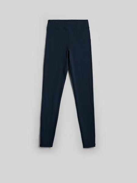 4F Legginsy dzianinowe damskie - granatowe XS. Niebieskie legginsy damskie 4f, xs, bez wzorów, z dzianiny. Za 129.99 zł.