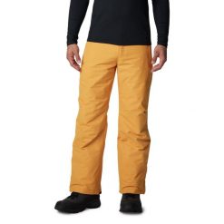 Spodnie narciarskie męskie Columbia Bugaboo IV. Żółte spodnie materiałowe męskie Columbia, bez wzorów, sportowe. Za 299.99 zł.