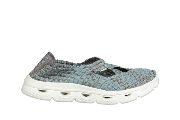 Półbuty Rock Djerba Reptile 032034, Niebieski, Materiał - 39. Niebieskie półbuty damskie Rock Spring, bez wzorów, z materiału, rockowe, bez obcasa. W wyprzedaży za 134.10 zł.