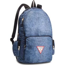 Plecak GUESS - HM6525 NYL84 DEN. Niebieskie plecaki damskie Guess, z aplikacjami, z materiału, sportowe. W wyprzedaży za 179.00 zł.
