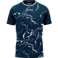 Koszulka sportowa Givova Grafite Niebiesko-Biała, XL. Białe bluzki sportowe damskie Givova, xl, z poliesteru, bez kołnierzyka, bez ramiączek. Za 76.50 zł.