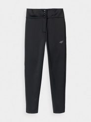 4F Spodnie narciarskie softshellowe membrana 5000 damskie - czarne S. Czarne spodnie materiałowe damskie 4f, bez wzorów, z dzianiny, sportowe. Za 399.99 zł.