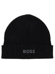 Hugo Boss Underwear Czapka beanie w kolorze czarnym rozmiar: onesize. Czarne czapki męskie Hugo Boss Underwear, bez wzorów, ze skóry, sportowe. Za 173.95 zł.