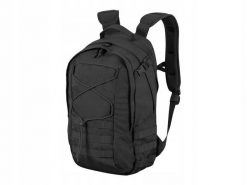 Plecak EDC 21 litrów. Czarne plecaki damskie HELIKON-TEX, z aplikacjami, z materiału. Za 384.99 zł.