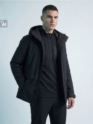 Wodoodporna kurtka SNSY PERFORMANCE - czarny. Czarne kurtki treningowe męskie Sinsay, l, bez wzorów, trekkingowe. Za 149.99 zł.