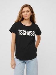 Derbe Koszulka w kolorze czarnym rozmiar: M. Czarne bluzki damskie Derbe, m, bez wzorów, z bawełny, bez kołnierzyka. Za 95.92 zł.