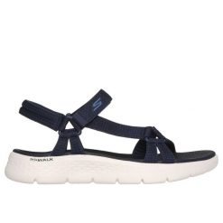 Sandały damskie Skechers Go Walk Flex-Sublime. Białe sandały damskie Skechers, bez wzorów, bez obcasa. Za 291.00 zł.