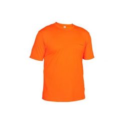 Koszulka myśliwska NAMIB 300 FLUO. Brązowe t-shirty sportowe męskie SOLOGNAC, xl, z materiału, bez ramiączek. Za 49.99 zł.