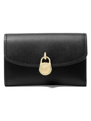 Michael Kors Skórzany portfel w kolorze czarnym - 11 x 7 x 3 cm rozmiar: onesize. Czarne portfele damskie Michael Kors, bez wzorów, z materiału. Za 249.17 zł.
