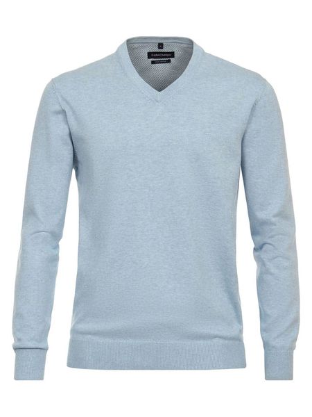 CASAMODA Sweter w kolorze błękitnym rozmiar: XXL. Niebieskie swetry męskie CASAMODA, xxl, bez wzorów, z bawełny, bez kołnierzyka. Za 113.99 zł.