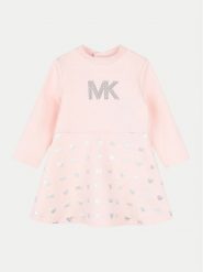 MICHAEL KORS KIDS Sukienka codzienna R30127 Różowy Regular Fit. Czerwone sukienki dziewczęce MICHAEL KORS KIDS, bez wzorów, z syntetyku, bez ramiączek. Za 199.99 zł.
