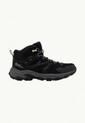 JACK WOLFSKIN Buty męskie Vojo Tour Lt Texapore Mid M phantom r.41. Czarne buty trekkingowe męskie Jack Wolfskin, z gumy, bez zapięcia. Za 759.99 zł.