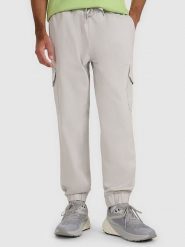 4F Spodnie dresowe w kolorze szarym rozmiar: M. Szare spodnie dresowe męskie 4f, bez wzorów, z dresówki. Za 79.99 zł.