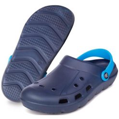 Klapki basenowe Aqua Speed Lora. Niebieskie klapki damskie Aqua-Speed, bez wzorów, bez obcasa. Za 49.99 zł.
