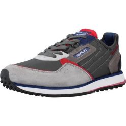 Buty REPLAY DRUM WAVE Szary. Szare buty trekkingowe męskie Replay, ze skóry, bez zapięcia, trekkingowe. Za 276.99 zł.