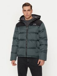 Schott NYC Kurtka zimowa UTAH2 Zielony Regular Fit. Zielone kurtki męskie Schott NYC, na zimę, m, bez wzorów, z syntetyku, bez kaptura. Za 529.99 zł.