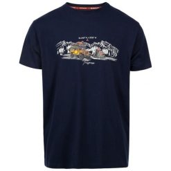 T-shirt Trespass Horton. Niebieskie t-shirty męskie Trespass, l, bez wzorów, z bawełny, bez kołnierzyka. Za 88.00 zł.
