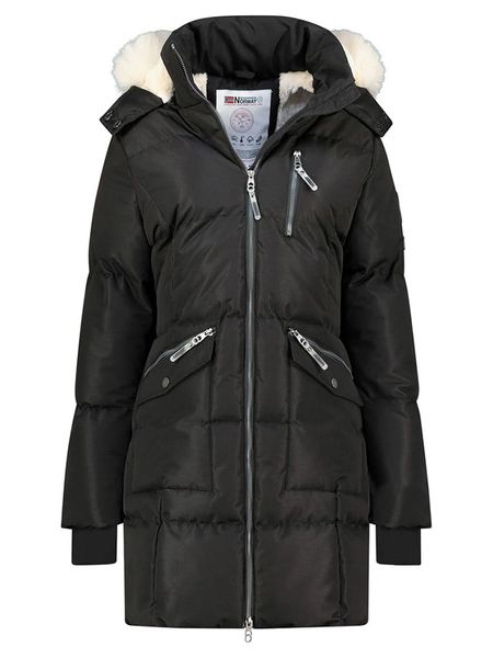 Geographical Norway Płaszcz pikowany "Balaland" w kolorze czarnym rozmiar: M. Czarne płaszcze damskie Geographical Norway, m, bez wzorów. Za 405.61 zł.