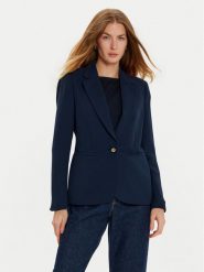 Tommy Hilfiger Marynarka WW0WW44096 Granatowy Slim Fit. Niebieskie marynarki i żakiety damskie Tommy Hilfiger, bez wzorów, z syntetyku. Za 709.99 zł.
