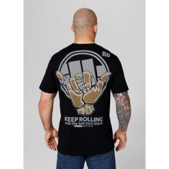 Koszulka sportowa z krótkim rękawem Pitbull West Coast Keep Rolling. Czarne t-shirty sportowe męskie PITBULL, m, bez ramiączek. Za 119.00 zł.