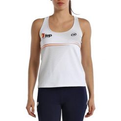 T-shirt Straps Bullpadel Funi Woman. Białe t-shirty damskie bullpadel, xs, bez wzorów, z materiału, bez kołnierzyka. Za 245.90 zł.