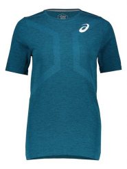 Asics Koszulka sportowa w kolorze turkusowym rozmiar: M. Niebieskie bluzki sportowe damskie Asics, m, bez wzorów, z materiału, bez ramiączek. Za 65.23 zł.