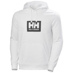 Bluza z kapturem Helly Hansen Box. Białe bluzy z kapturem męskie Helly Hansen, m, z bawełny. W wyprzedaży za 285.30 zł.