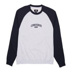 Bluza męska Converse Retro Chuck Raglan Crew. Szare bluzy bez kaptura męskie Converse, m. Za 229.99 zł.