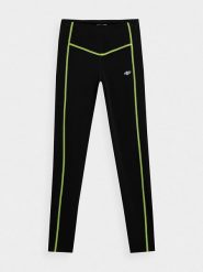 4F Legginsy sportowe w kolorze czarnym rozmiar: XS. Czarne legginsy damskie 4f, xs, bez wzorów. Za 61.46 zł.