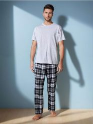 Piżama dwuczęściowa - szary. Szare piżamy męskie Sinsay, l, bez wzorów, bez ramiączek. Za 69.99 zł.