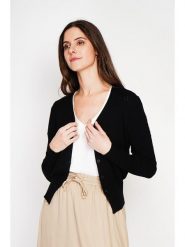 Le Jardin du Lin Kardigan w kolorze czarnym rozmiar: 42. Czarne kardigany damskie Le jardin du lin, bez wzorów. Za 130.99 zł.