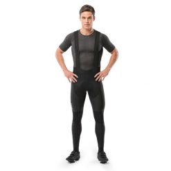 Męskie długie spodnie rowerowe Kolarstwo Siroko BX Bolzano. Czarne spodnie materiałowe męskie SIROKO, bez wzorów, z nylonu, sportowe. W wyprzedaży za 330.95 zł.