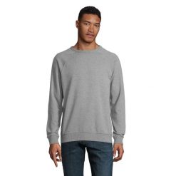 Bluza Sol's Nelson. Szare bluzy bez kaptura męskie SOL'S, l, z bawełny. Za 148.95 zł.