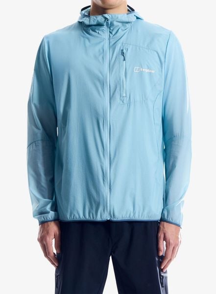 Kurtka przeciwwiatrowa męska Berghaus Pendower Wind Jkt Am. Niebieskie kurtki męskie Berghaus, m, bez wzorów, z materiału, bez kaptura. Za 445.49 zł.