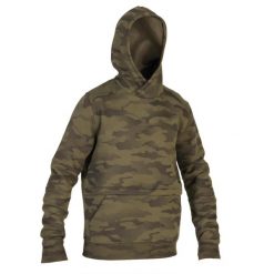 Bluza outdoor z kapturem Solognac 500 Camo Halftone. Zielone bluzy z kapturem męskie SOLOGNAC, l, z bawełny. W wyprzedaży za 119.99 zł.